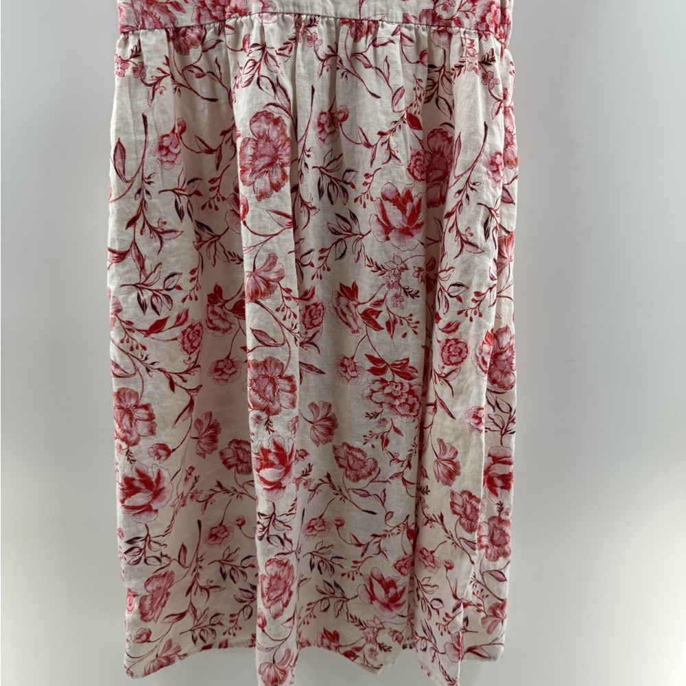 Cynthia Rowley 100% Linen Floral Midi Dress – Women’s Size 4 - Picture 8 of 9